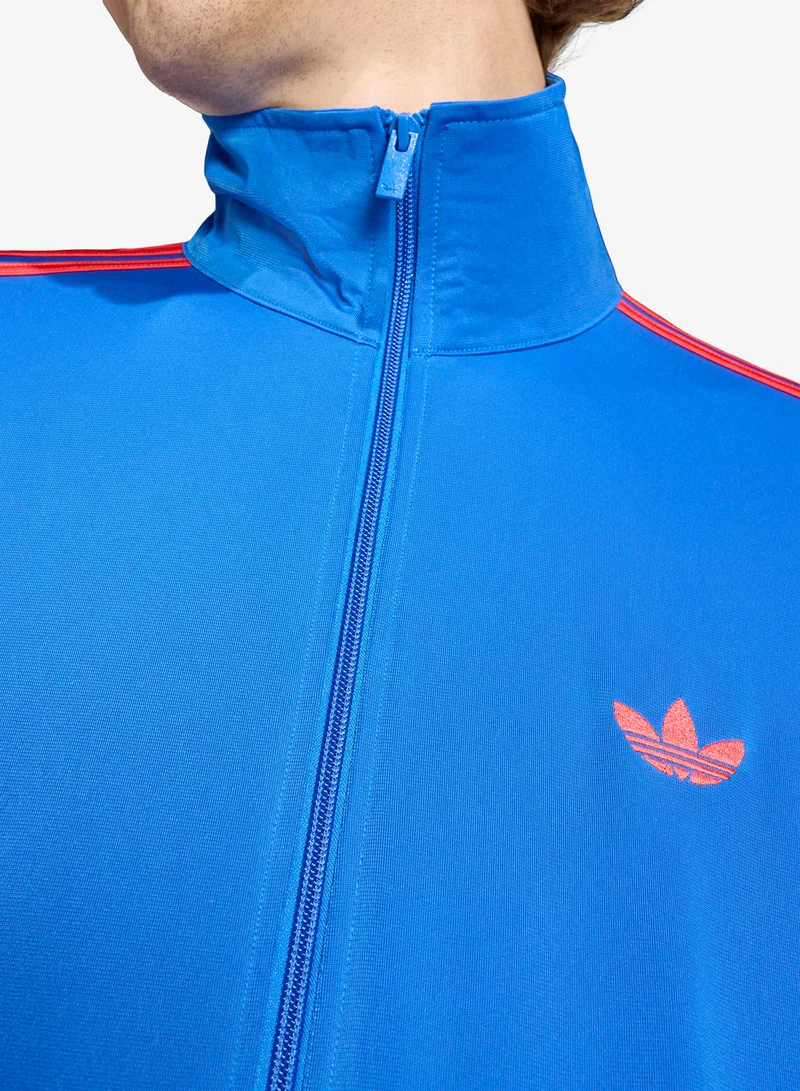Adidas Originals BLUE Firebird Fitted Tracktop Jacket for Men | Best Price UAE