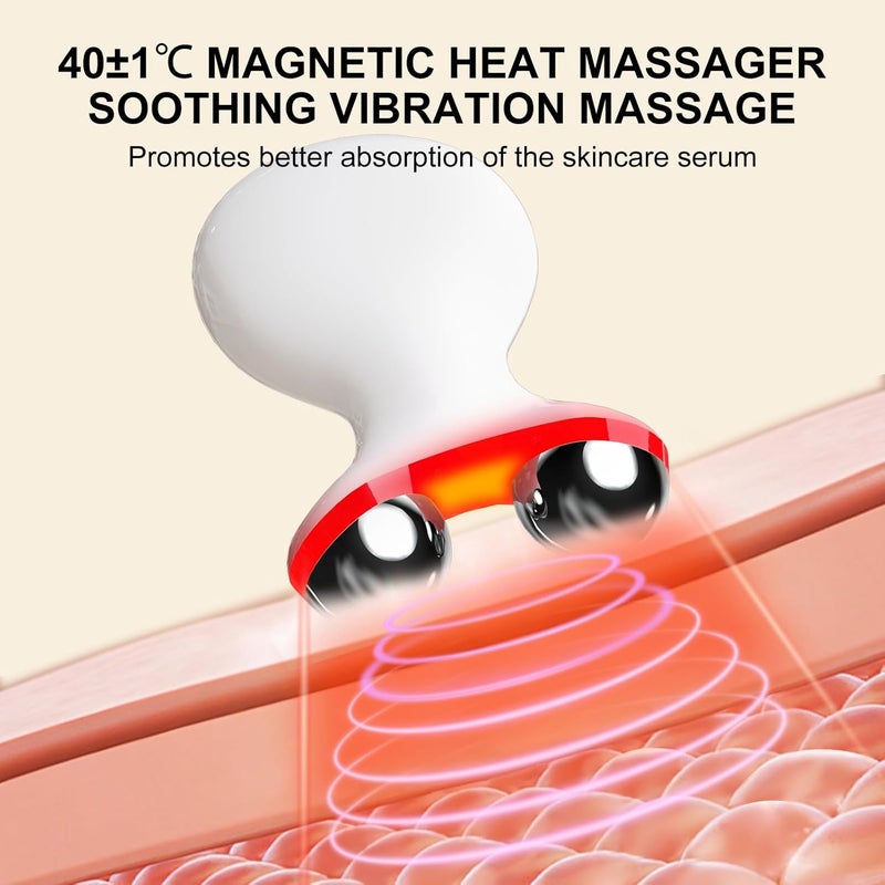 ERROWIN Micro-Current Facial Beauty Device，Red Light Therapy for Wrinkles & Firming，LED Face Massager Tool with Vibraion，Portable at-Home Face Sculpting Tool for Skin Care，Soothe and Relax Skin - Image 3