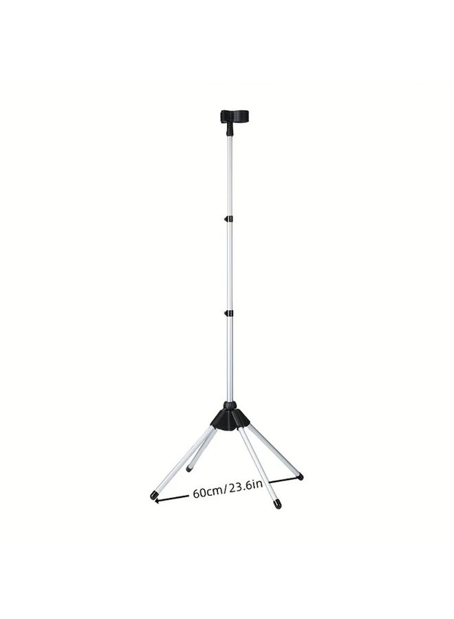 Black Hair Dryer Floor Stand Portable Adjustable Folding Holder Compatible with Tripods - Image 5