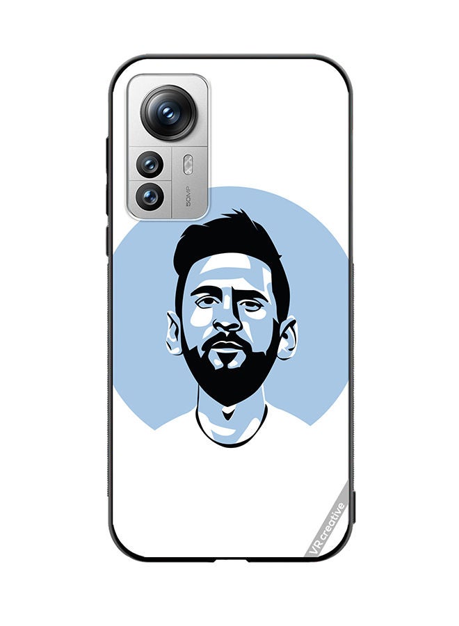VR CREATIVE Protective Case Cover For Xiaomi 12 Pro Lionel Messi Vector Design Multicolour - Image 1