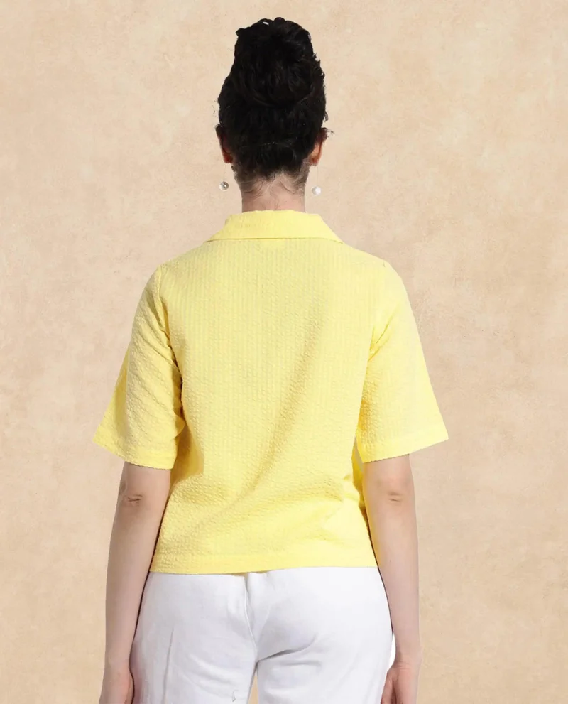 Rareism Women's Half Sleeve Plain Top