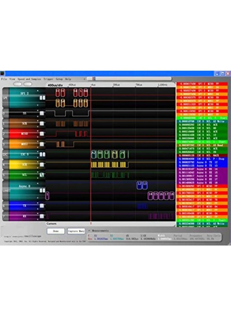 24 ميغاهرتز 8 قنوات تحليل منطق USB (EMI، UART، I2C، SPI) - Image 4