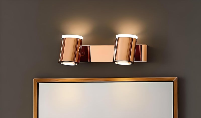 FILLISKA® 3 in 1 Double Wall spot/Picture/Display/Mirror Light with Adjustable Head and Colour Changing Function (RoseGold-6523)(1 Year Warranty) - Image 1