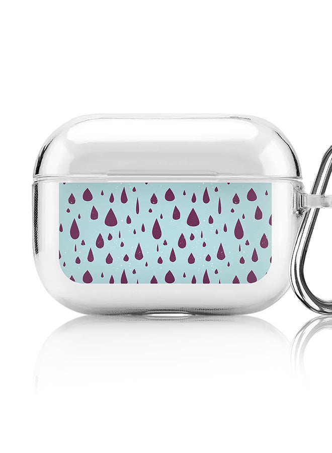 Stylizedd Classic Clear printed Case for Apple AirPods Pro 2nd Generation Thin Transparent Cover [Designed for Apple AirPods Pro 2nd Generation] - Hard Rain - Image 1