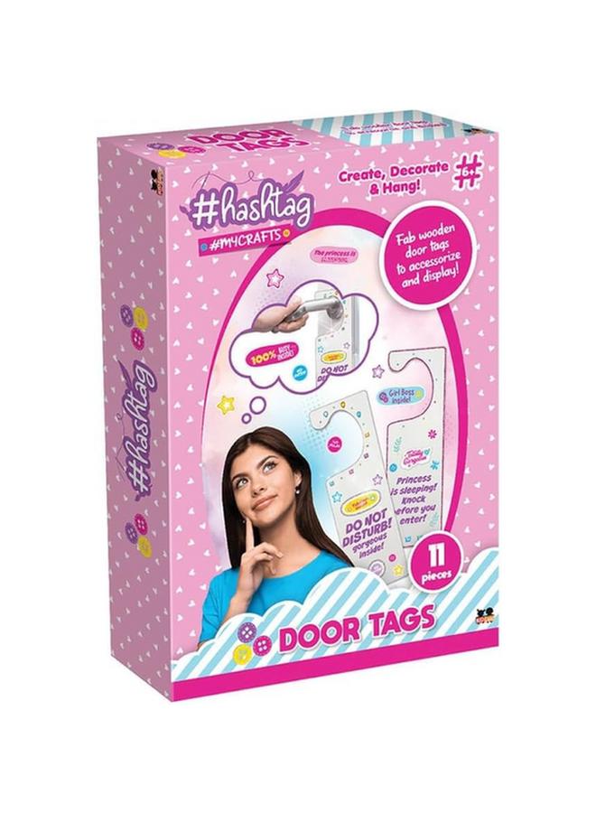 Hashtag Stylish and Trendy Mycrafts Door Tag Set with Stickers Multicolor HTMC2101 - Image 5