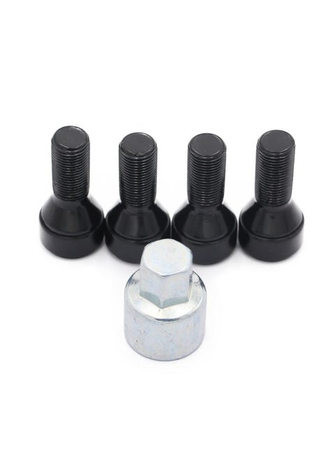 36136792851 Anti Theft Wheel Stud Bolt Locks 14 X 1.25Mm With 1 Key Compatible For E70 E71 F10 F30 F22 F32 G11 F01 F25 F26 F12