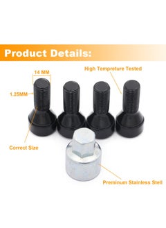 Generic 36136792851 Anti Theft Wheel Stud Bolt Locks 14 X 1.25Mm With 1 Key Compatible For E70 E71 F10 F30 F22 F32 G11 F01 F25 F26 F12  - Image 4
