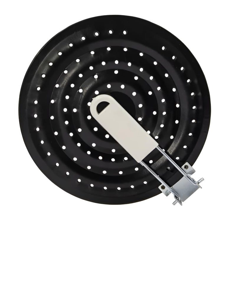 Alark Stainless Steel Double Thickening Heat Diffuser Reducer Flame Guard Simmer Plate for Electric Gas Stove Top Foldable Handle Gas Grill kitchen appliance parts Hot Roaster for Gas Black - Image 1