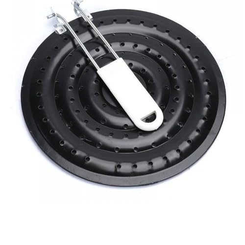 Alark Stainless Steel Double Thickening Heat Diffuser Reducer Flame Guard Simmer Plate for Electric Gas Stove Top Foldable Handle Gas Grill kitchen appliance parts Hot Roaster for Gas Black - Image 4