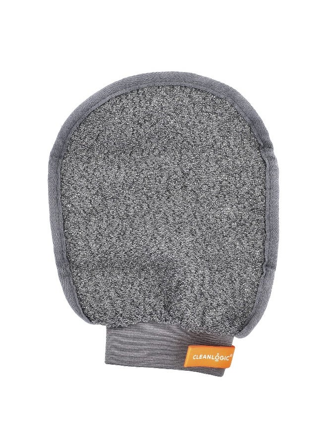 Clean Logic - CleanLogic, Sport, Grooming and Body Mitt, Gray, 1 Count - Image 1