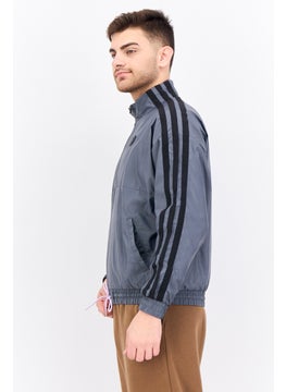 Adidas Men Sportswear Fit Long Sleeve Outdoor Jacket, Grey  - Image 2