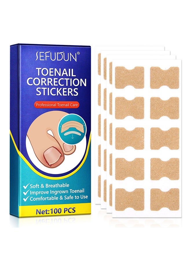سيفودون رقعة مصحح أظافر نام ، شرائط مصحح أظافر نام 100 قطعة ، بقع تصحيح أظافر القدم ، أداة علاج أظافر نام العناية بالقدم ، ملصقات تصحيح أظافر القدم بدون غراء - Image 1
