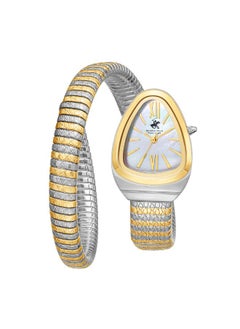 BEVERLY HILLS POLO CLUB BEVERLY HILLS POLO CLUB BP3747C.220 Women's Analog Display Watch & Metal Strap Silver/Gold  - Image 1