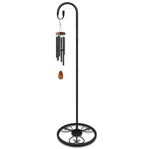 EGOMYRON 63" Adjustable Shepherds Hooks Stand for Wind Chimes, Hummingbird Feeders, Lanterns, Hanging Plant Stand Indoor Outdoor Patio Garden - Image 1