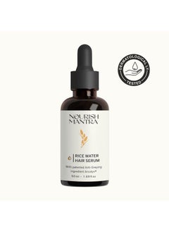 NOURISH MANTRA Antigreying Rice Water Serum With Rice Water Arcolys & Fenugreek Extract/Shows Effective Results Against Grey Hair & Hair Aging Signs/For Men & Women/All Hair Types(50Ml)  - Image 3