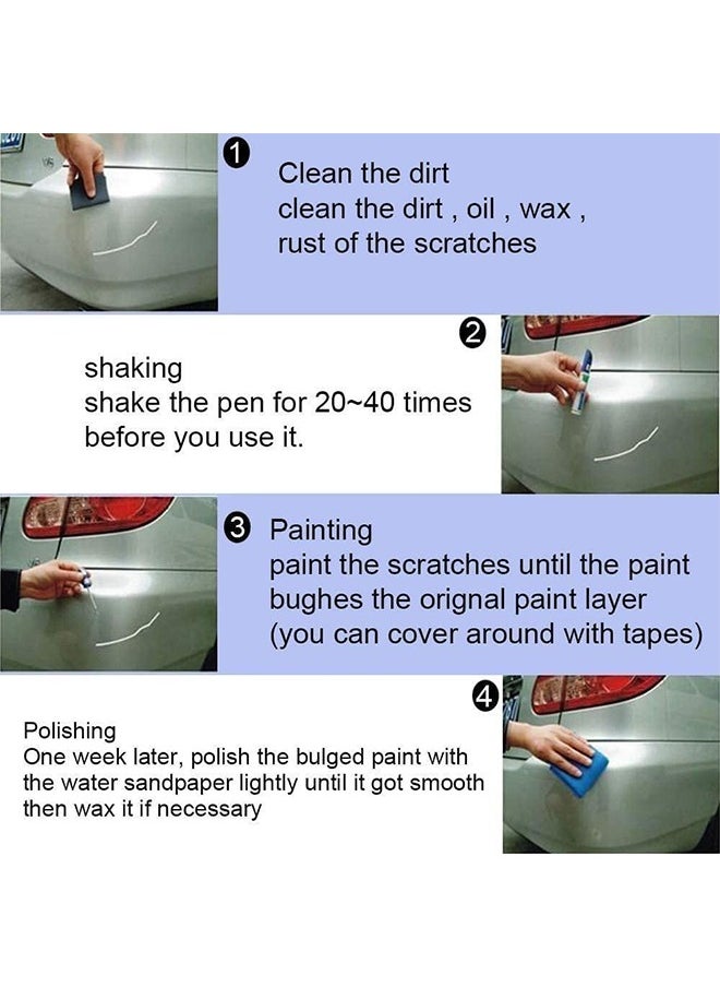 Sweet Life Scratch Repair Pen for Car/ Motorcycle/ Boat, Car Scratch Remover Pen, Touch Up Paint Pen for Cars (4PCS)  - Image 5