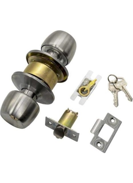 Gürçay Hotel Type Knob Room Door Lock with Key and Button  - Image 5