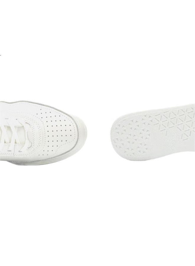 Ecco 25-year Spring New Thick-soled Casual Sneakers Street Basketball Shoes Women's Shoes 272813 White/gray-white 37 - Image 1