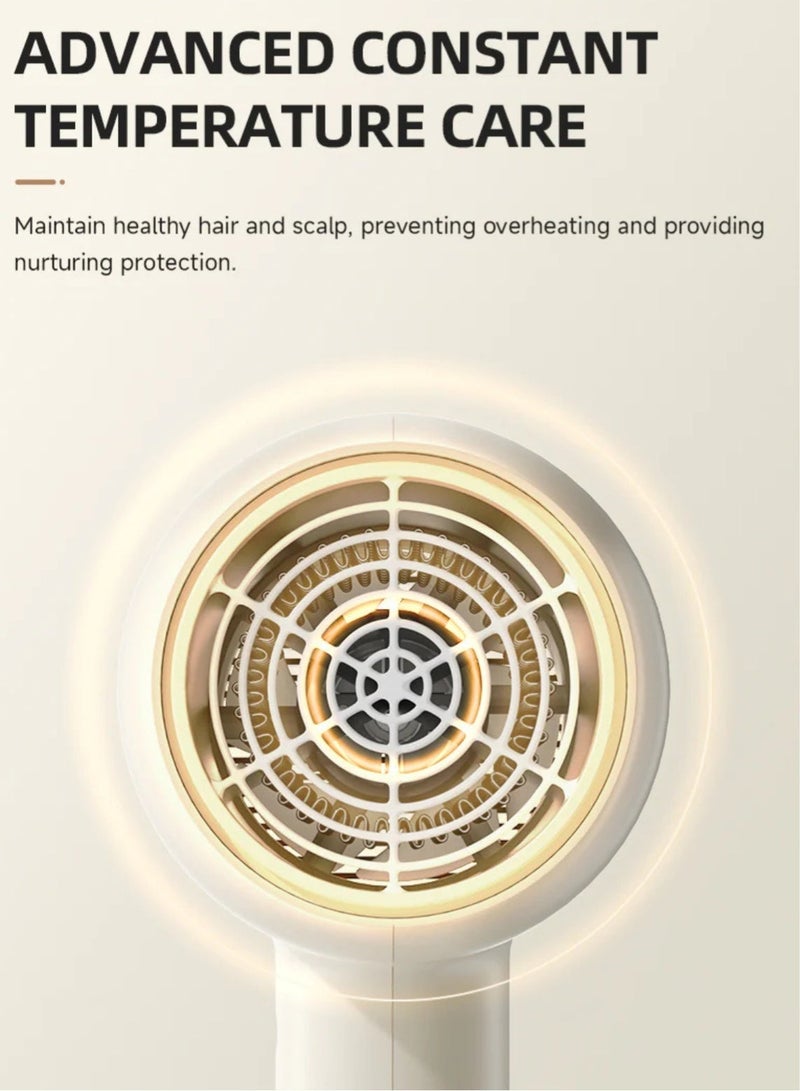 ENCHEN مجفف شعر – تجفيف سريع، 3 إعدادات حرارة، 1800 واط قوي، مجفف شعر خفيف الوزن وآمن للاستخدام في السكن الطلابي والمنزل - Air 7 - Image 5