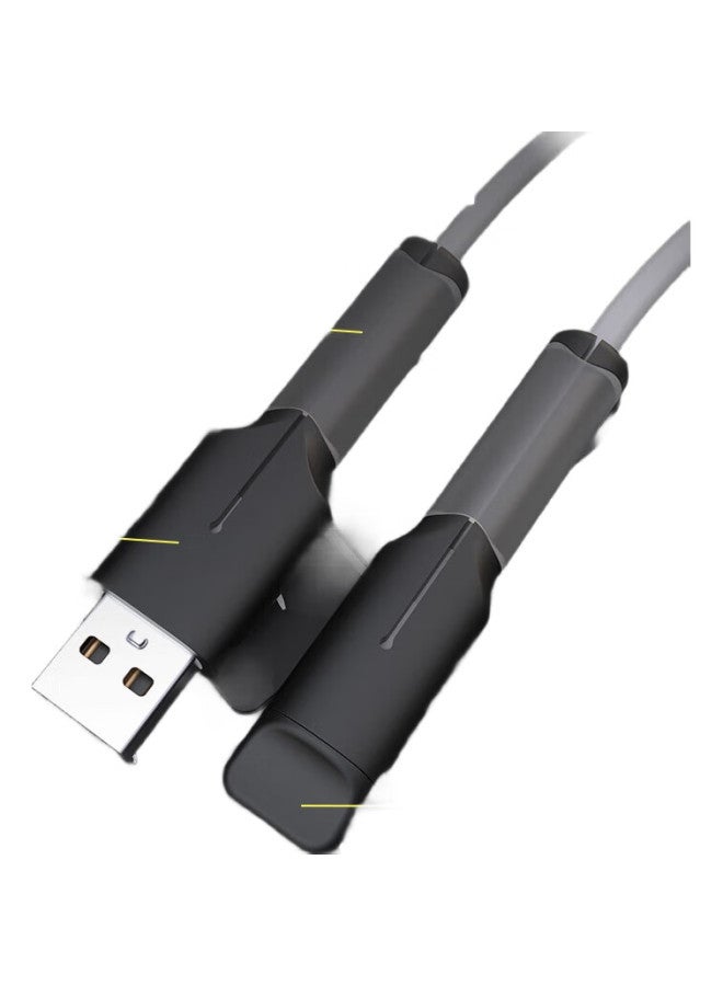 Masentek حامي كابل البيانات من ماسينتيك، كابل شحن سيليكون نوع-C + USB، رأس مضاد للكسر، ملف كابل، موصل مشبك، عالمي لشواحن آبل وأندرويد، رأس مضاد للكسر - Image 2