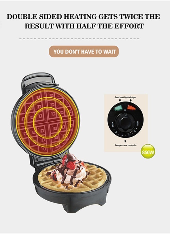 DSP Electric Waffle Maker,850W Non-Stick Plates,Adjustable Browning Control, Indicator Lights & Double-Sided Heating,Stainless Steel,KC1048  - Image 5