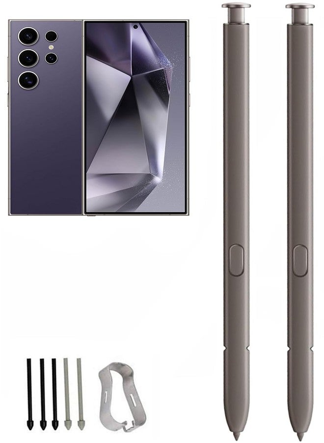 قلم بديل لجهاز سامسونج جالاكسي إس 24 ألترا (قطعتان) - قلم لمس 5G لجهاز جالاكسي إس 24 ألترا، رؤوس/أطراف بديلة لجهاز جالاكسي إس 24 إس بدون بلوتوث (بنفسجي) - Image 1