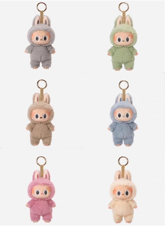 Bubble Mart Labubu Generation II Heart Macaron Vinyl Face Blind Box Plush Doll Toy Ornaments-Specifications:A Random One Of The First Generation-Color:High Quality