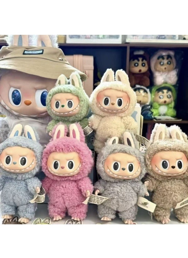 Bubble Mart Labubu Generation II Heart Macaron Vinyl Face Blind Box Plush Doll Toy Ornaments-Specifications:A Random One Of The First Generation-Color:High Quality