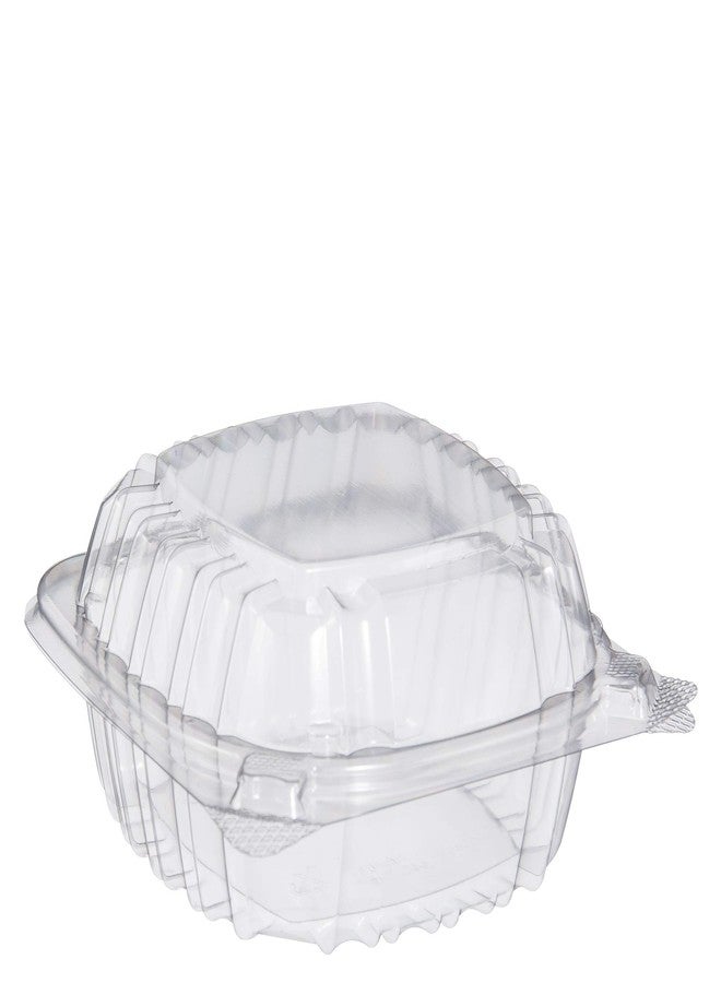 DART C53PST1 OPS 5 in Clear Hinged Container, 5.3 X 5.4 in (Case of 500) - Image 1