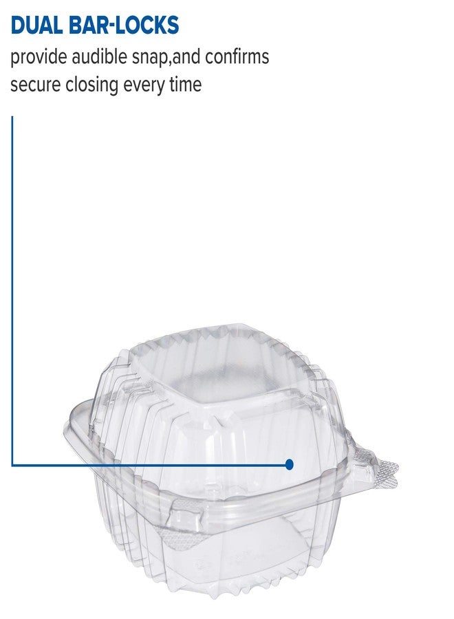 DART C53PST1 OPS 5 in Clear Hinged Container, 5.3 X 5.4 in (Case of 500) - Image 4