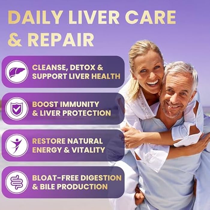 Baszy 28-in-1 Liver Cleanse Detox & Repair - 1500mg Liver Health Support with Milk Thistle, Dandelion Root, Artichoke Extract, and 20+ Herbal Liver Support Supplements - Made in USA - 60 Capsules - Image 4
