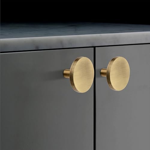 SARDAR Round Knob-Antique Finish | Desk Pull Knobs, Cabinet, Wardrobe Furniture Chest Knobs | Knob Pull Perfect for Home, Kitchen & Office Drawers (2) - Image 2