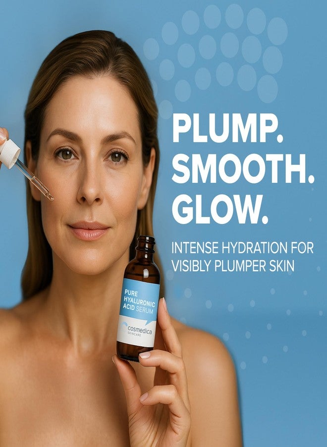 Cosmedica Skincare Hyaluronic Acid Serum with Vitamin B5 - Intense Hydration, Anti-Aging, Non-Greasy, Paraben Free, Face Serum - 1oz - Image 3