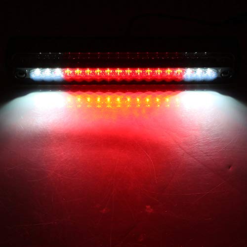 Mallofusa 3rd LED Third Brake Light For 1994-1999 Chevy C/K 1500 2500 3500 GMC C/K 1500 2500 3500 High Mount Stop Light Assembly White Reversing Lamp Red Rear Tail Cargo Lamp - Image 1