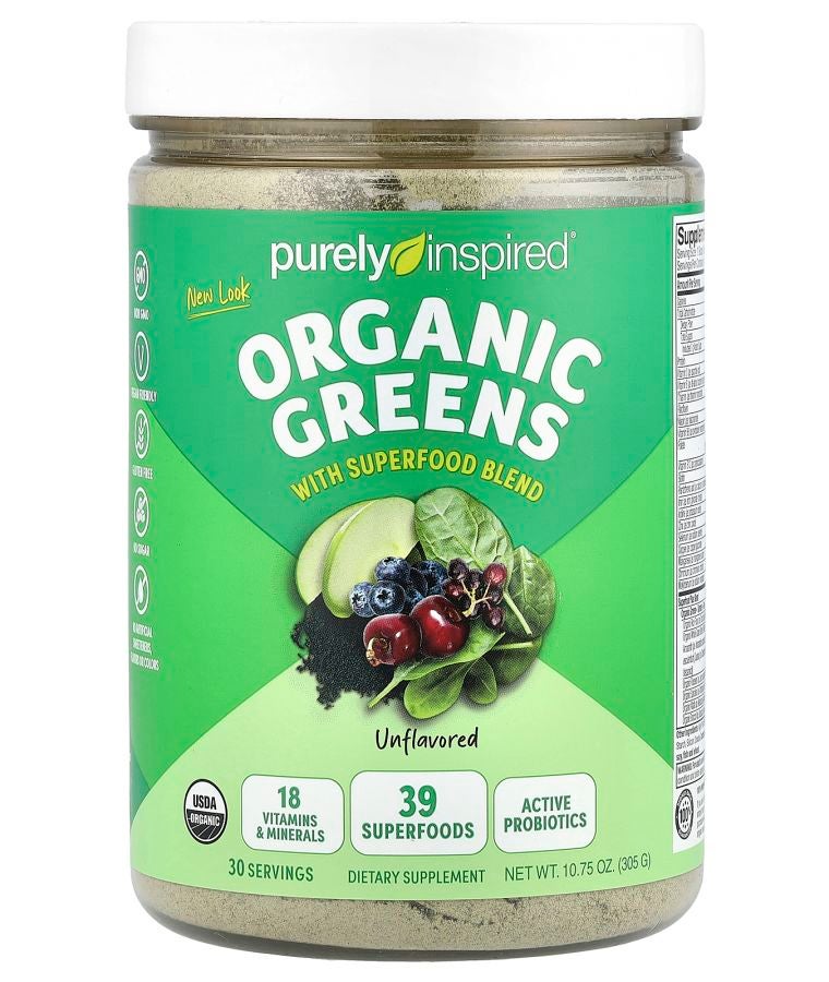 purely inspired Organic Greens With Superfood Blend Unflavored 10.75 oz (305 g)
