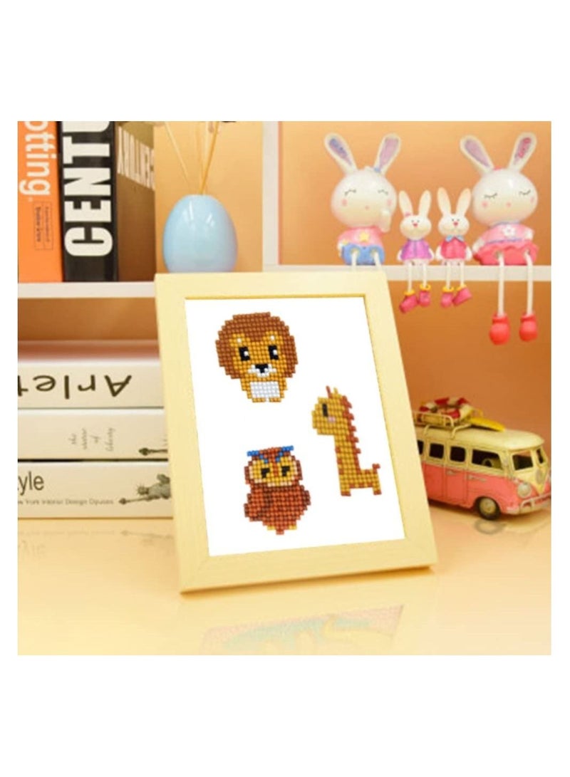 KASTWAVE Diamond Painting Stickers Kits Create DIY Art Craft Animal Sea World Painting with Diamonds Phone Stickers for Children Adult Beginners 10 Pcs - Image 2