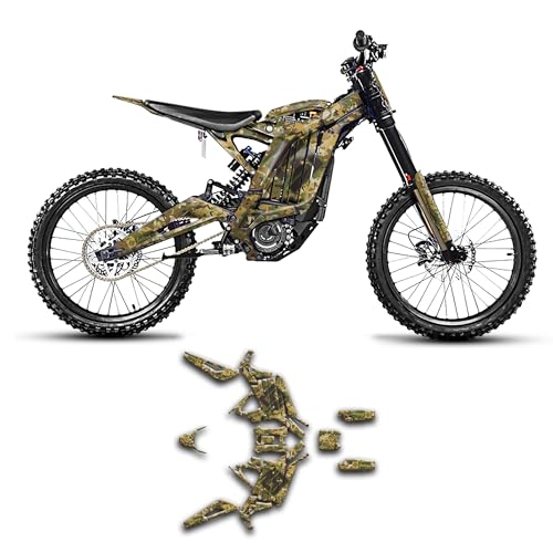 Kungfu Graphics Decal Kit for Surron Sur-Ron Light Bee X LBX 2017-2024, for Segway X160 X260 with KKE Fork Off-Road Motorcycle, Camo, SRX17N044-KO - Image 1