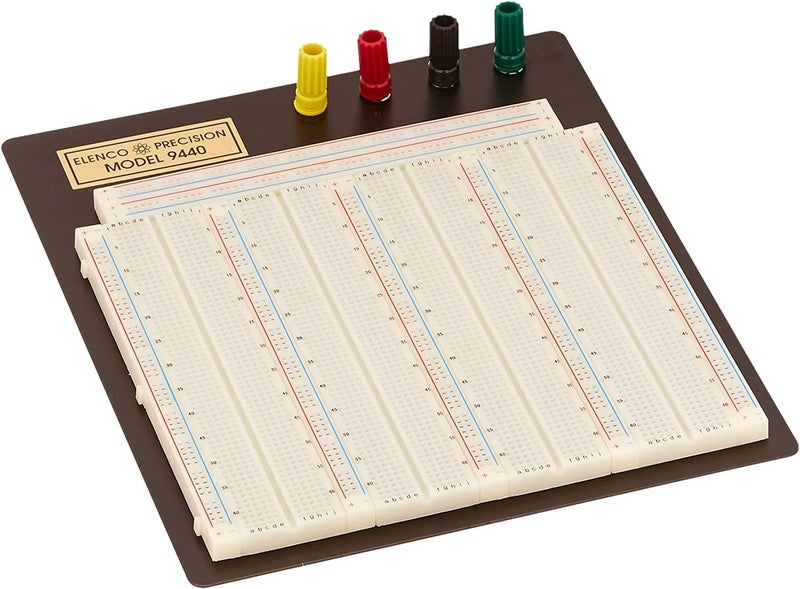 Elenco Breadboard with 3220 Total Contact Points for DIY Projects and Prototyping - Image 1
