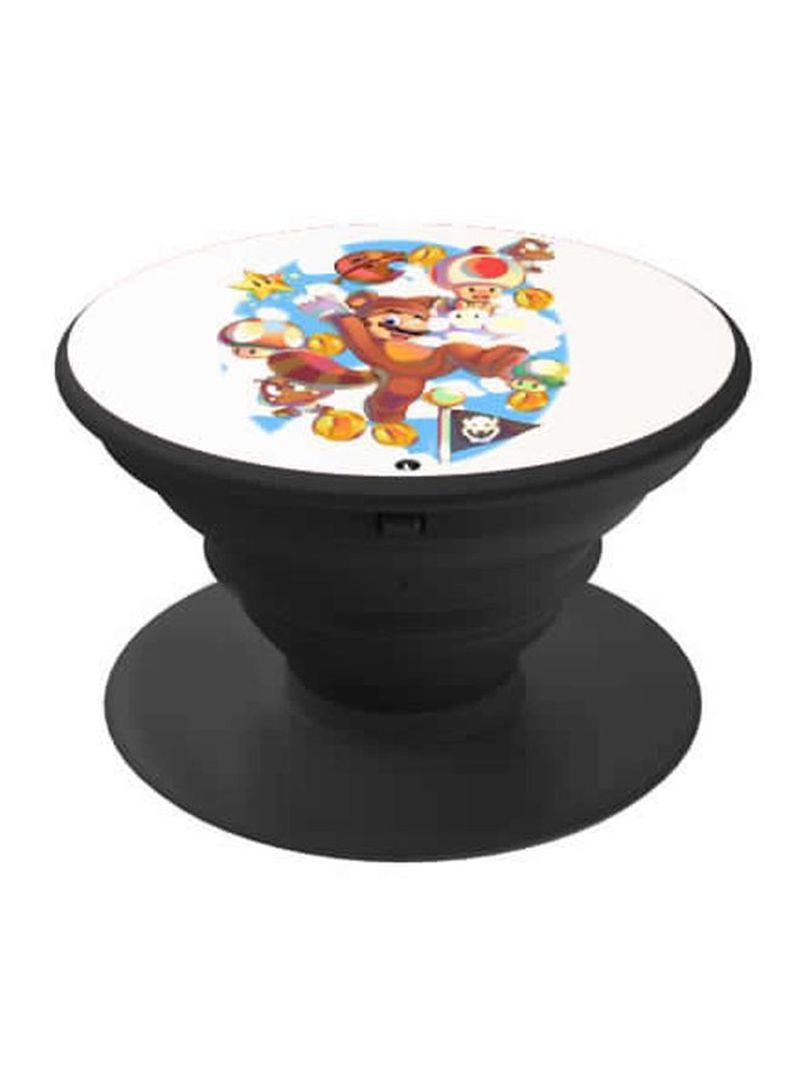 RKN Printed Pop Socket Phone Grip Black/White/Brown - Image 1