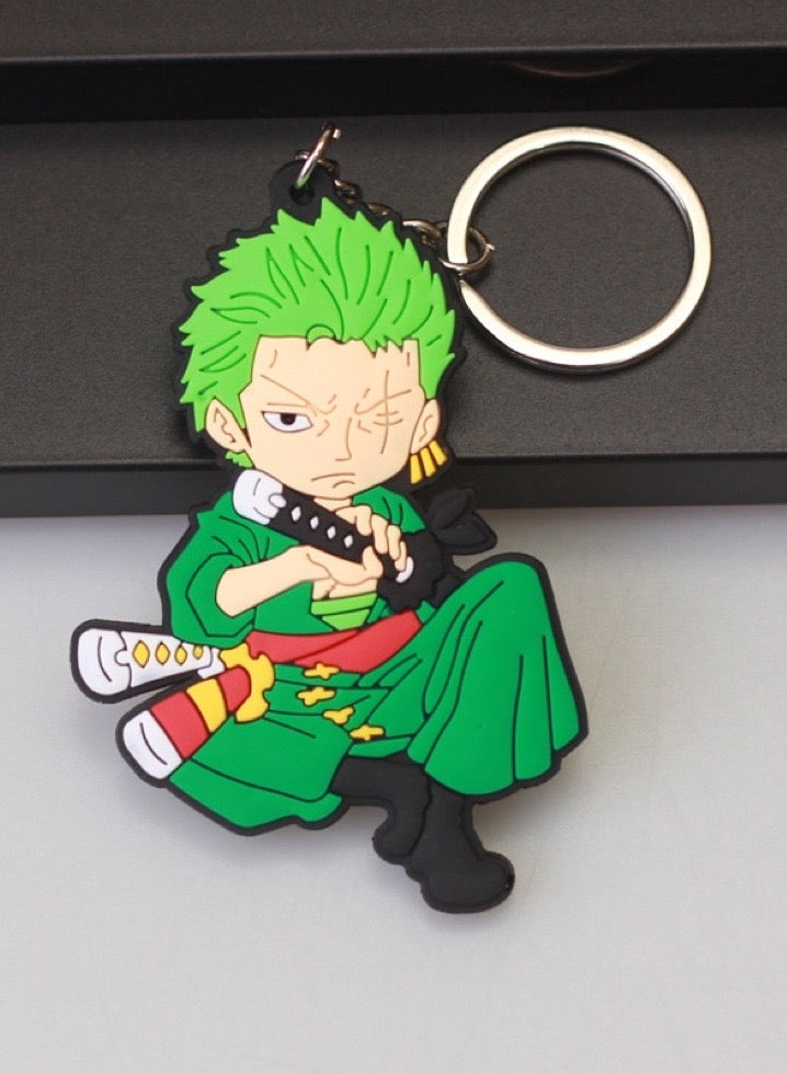 ميدالية مفاتيح مطاطية - انمي اون بيس - زورو