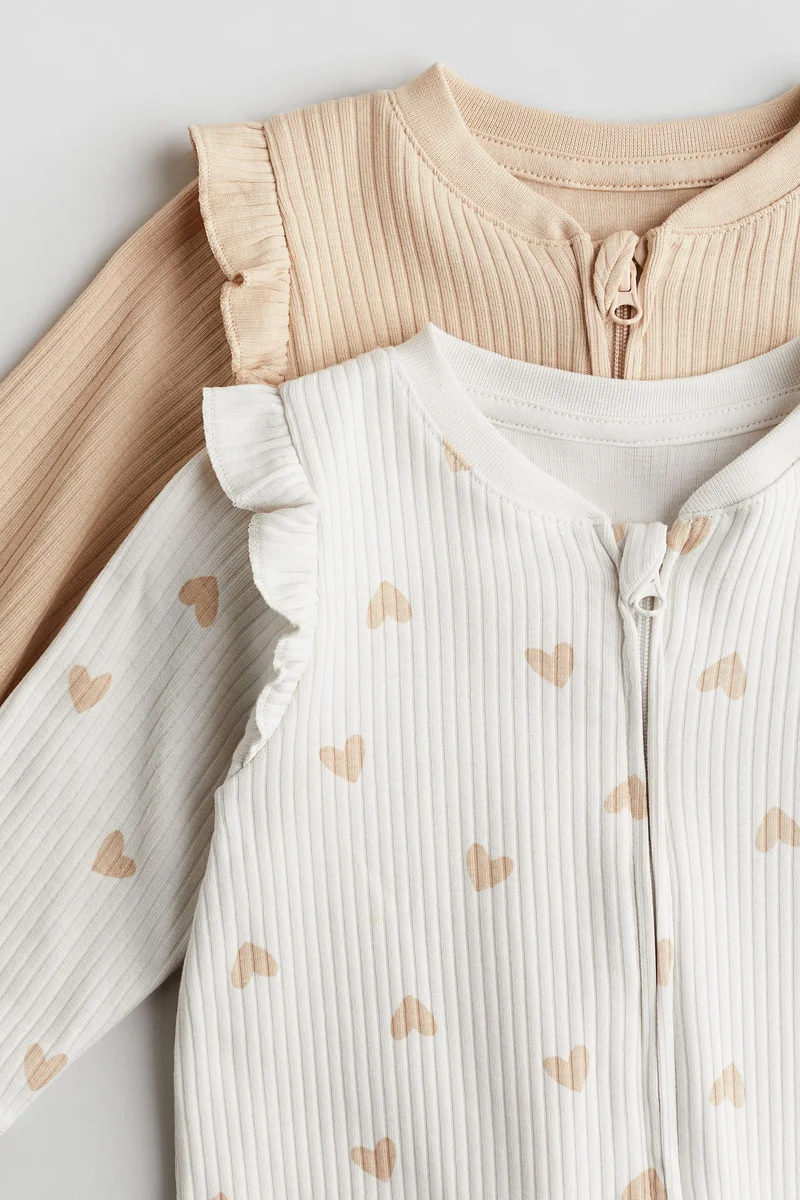 H&M 2-pack patterned cotton pyjamas