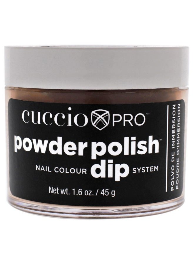 Cuccio Colour Powder Nail Polish - Lacquer For Manicures And Pedicures - Highly Pigmented Powder That Is Finely Milled - Durable Finish With A Flawless Rich Color - Caramel Kisses - 1.6 Oz - Image 1