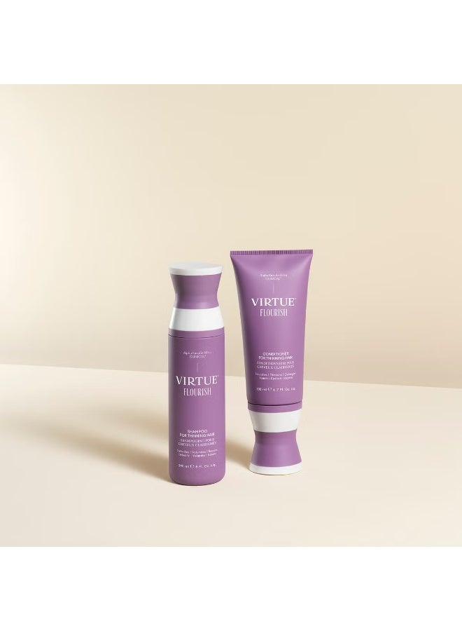 VIRTUE Flourish Shampoo and Conditioner for Thinning Hair Bundle - Image 4