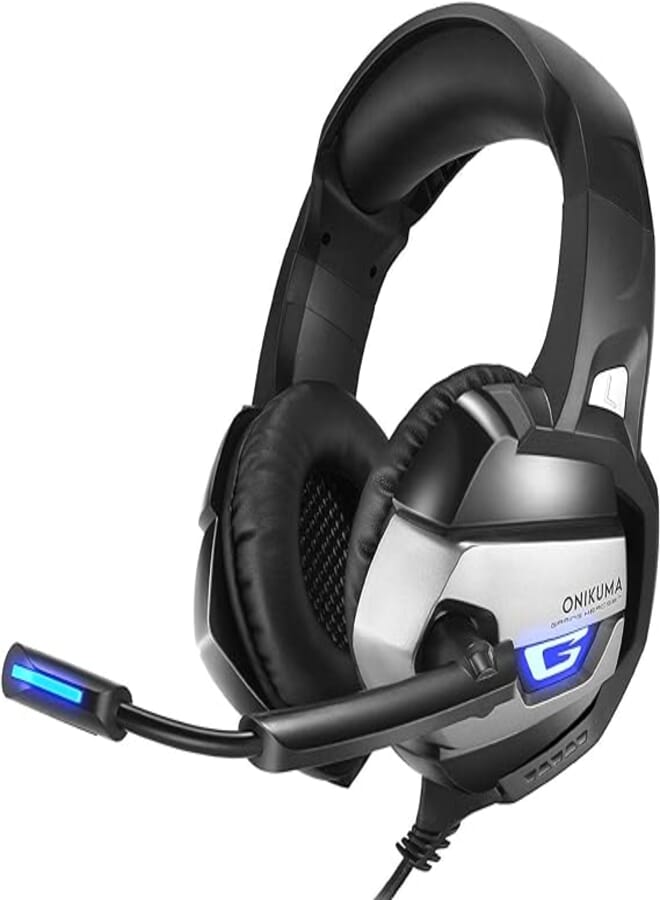 Onikuma K5 Gamer Casque Deep Bass Headphones for PC PS4 Laptop Notebook with Microphone LED