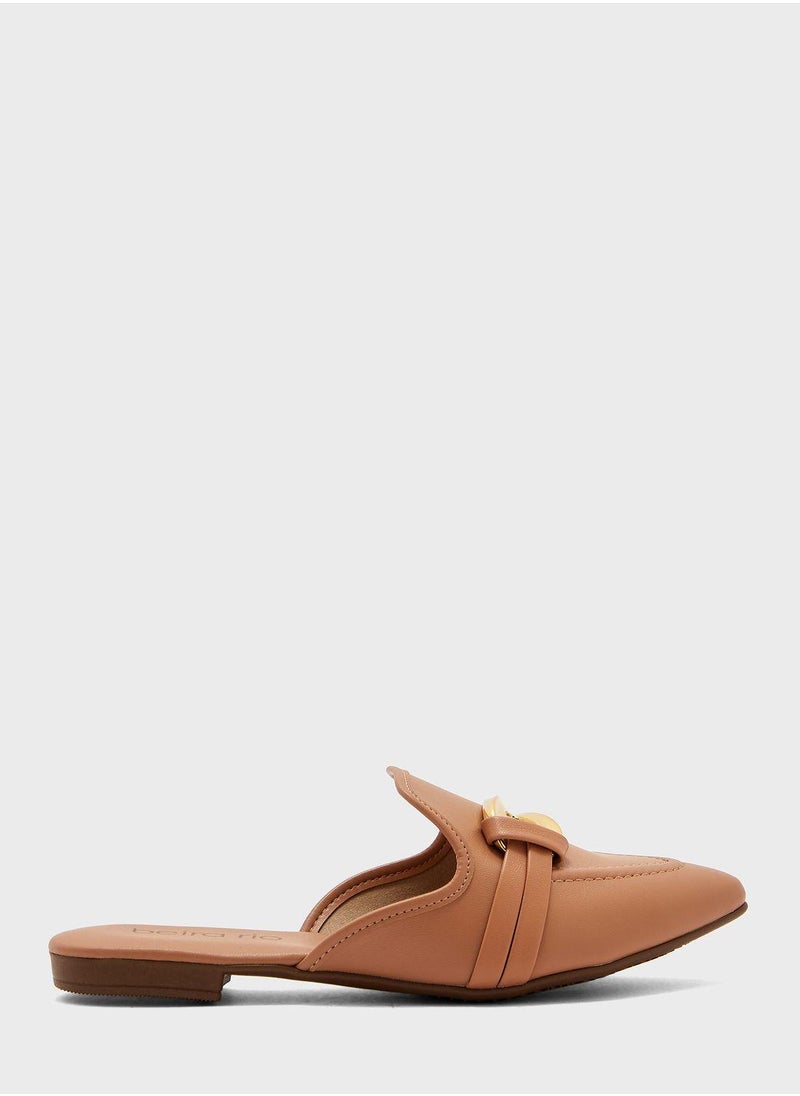 Beira Rio Alessandra Pointed Flat Slip Ons  - Image 1