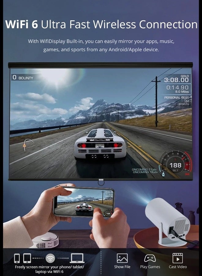 توبليو جهاز عرض محمول في الجيب 5G WIFI 5G يدعم نظام Android11.0 يدعم 130 بوصة مسرح منزلي كامل الوضوح 1080P للهدايا المنزلية الداخلية والخارجية في الهواء الطلق - Image 5