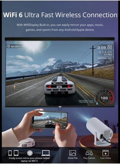 Topleo Portable Projector Pocket 5G WIFI Android11.0 Support 130 Inches Home Theater Full HD 1080P for Indoor Outdoor Home Birthday Gift  - Image 4