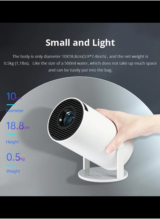 Topleo - Portable Projector Pocket 5G WIFI Android11.0 Support 130 Inches Home Theater Full HD 1080P for Indoor Outdoor Home Birthday Gift - Image 1