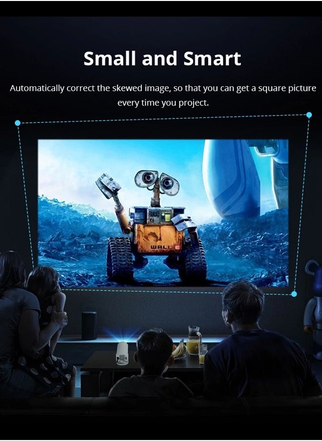 Topleo - Portable Projector Pocket 5G WIFI Android11.0 Support 130 Inches Home Theater Full HD 1080P for Indoor Outdoor Home Birthday Gift - Image 1