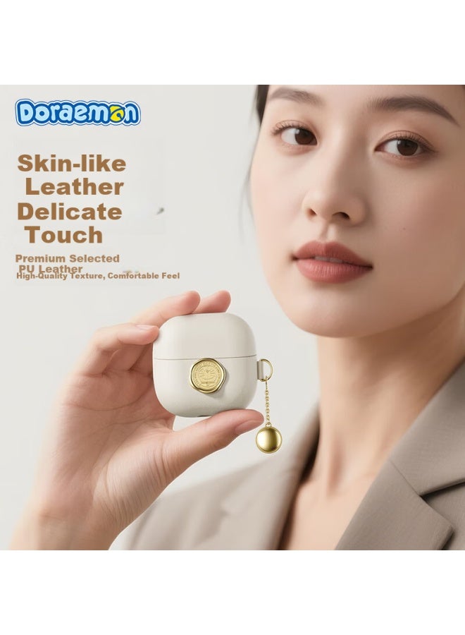 Rock Doraemon Huawei Freeclip 2nd Generation Protective Case Earphone Cover Leather Matte Anti-lost Drop Dustproof Leather Case Blue For Men And Women - Image 2